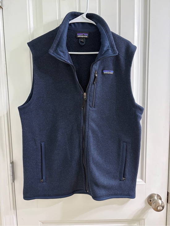 Patagonia Other - Patagonia Men’s Better Sweater Vest Navy Full-Zip Sherpa Lined L